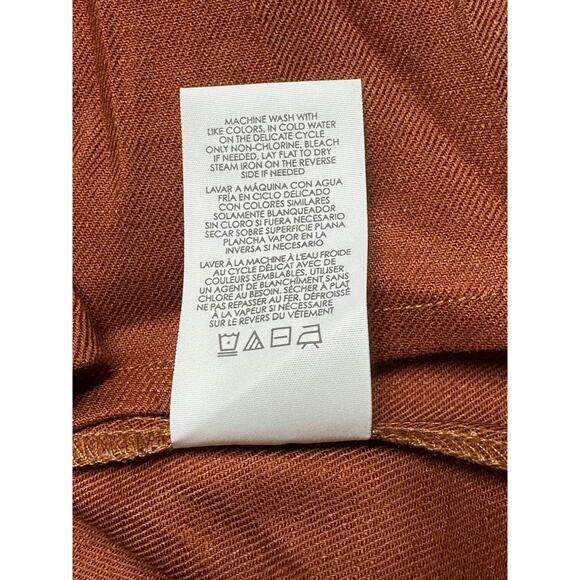 Cabi Top‎ Womens Medium Brown Sienna Cruise Sleeveless Linen Button Up Layers - Picture 8 of 10